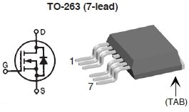 IXTA200N055T2-7, N-канальный силовой TrenchT2 MOSFET транзистор